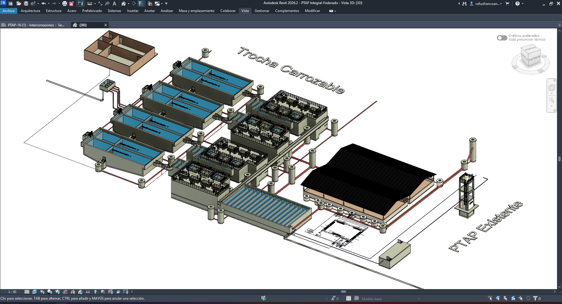 Vista 3D general en Revit